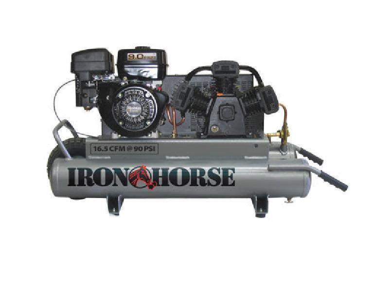 Iron Horse Air Compressor 10 Gallon 8 Horsepower Briggs And Stratton Engine