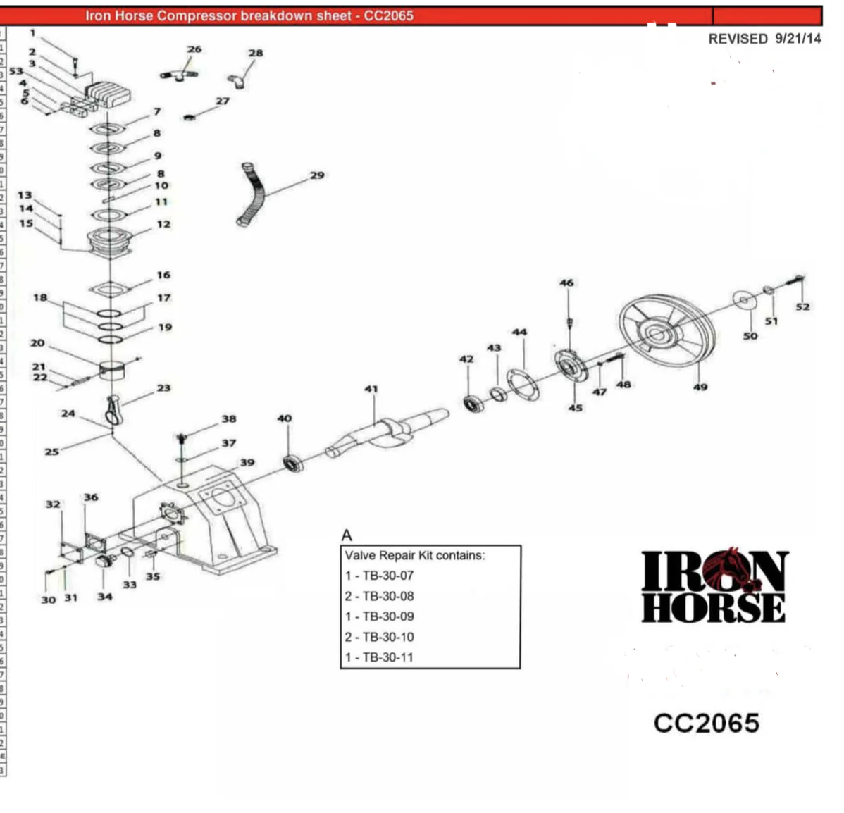 Iron Horse Electric Start Air Compressor - Image 4