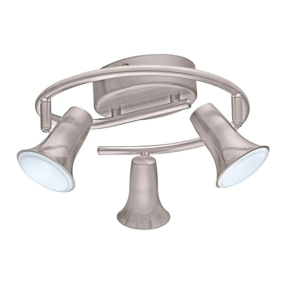 Jumilla LED 3-Light Matte Nickel Ceiling Track Lighting Kit Damaged Box