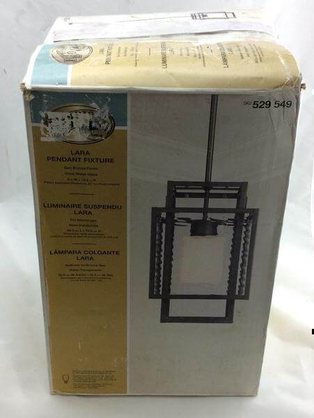 Lara 1-Light Geo Bronze Pendant Damaged Box - Image 2
