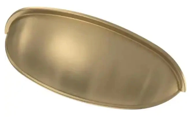 Liberty 2 -1/2 or 3 in. (64 or 76 mm) Center-to-Center Champagne Bronze Dual Mount Cup Drawer Pull *DAMAGED BOX*