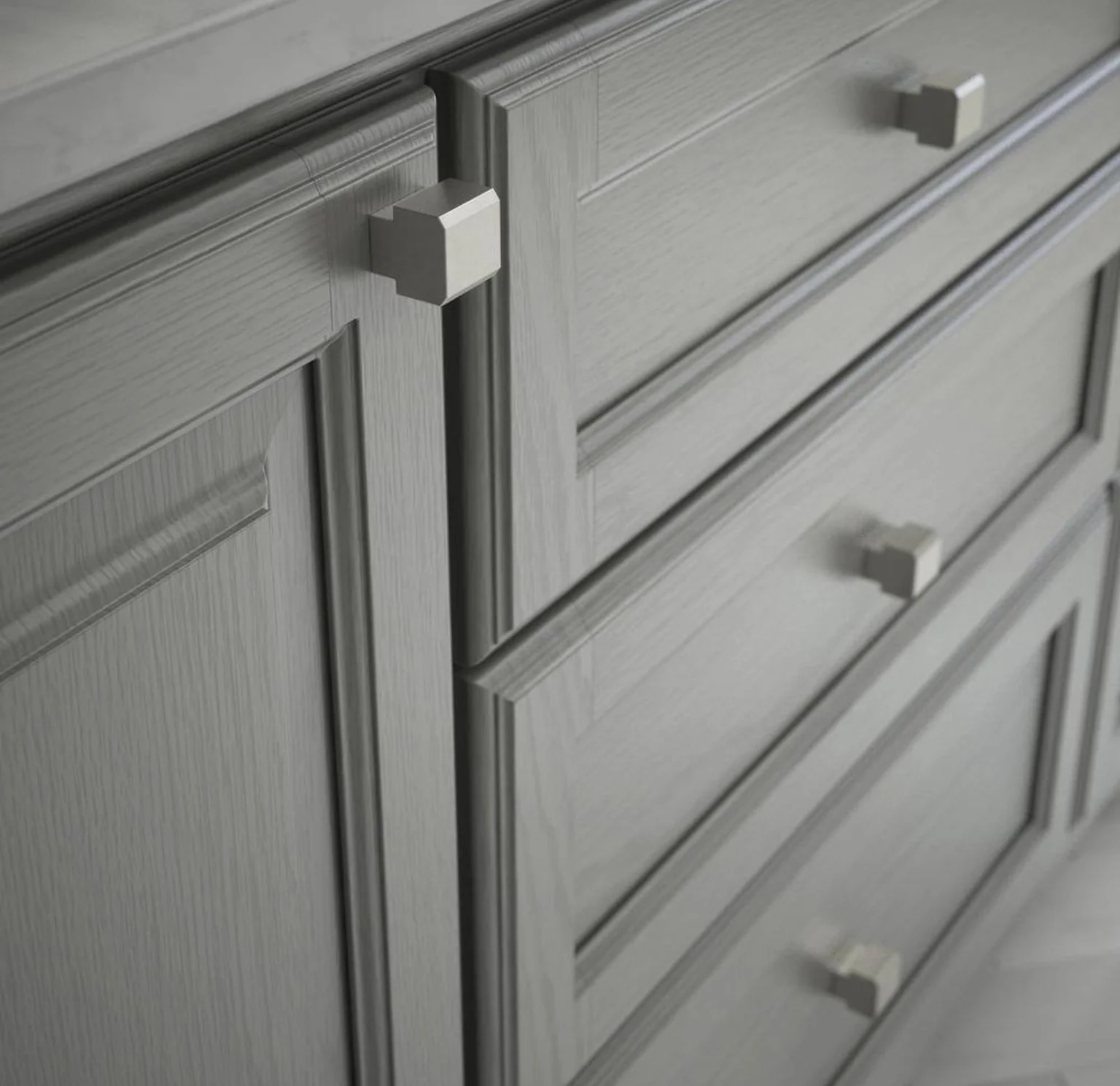 Liberty Tapered Edge 1 in. (25mm) Satin Nickel Cabinet Knob - Image 3
