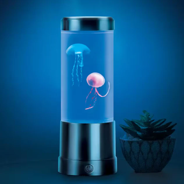 Lifehaus 9 in. Black Indoor Jellyfish Table Lamp with RGB LED Damaged Box - Image 3