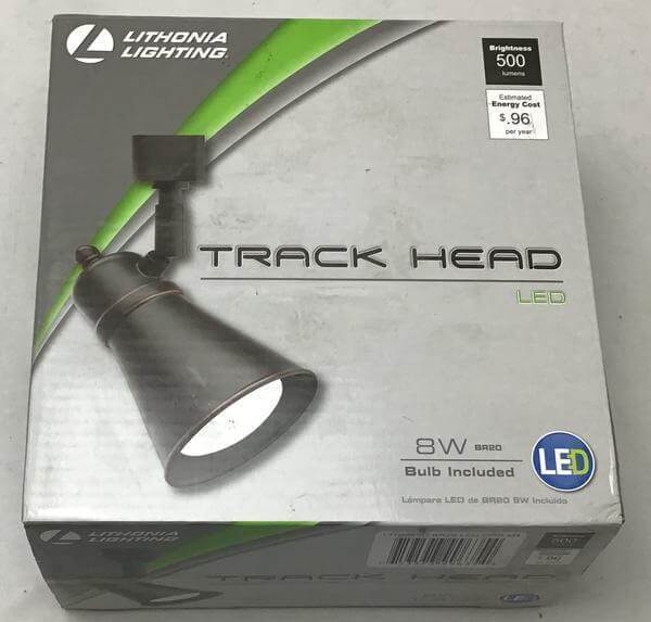 Lithonia Lighting Lamp Shade Track Head, 8W, 500 Lumen, Bronze, Oil Rubbed Damaged Box - Image 2