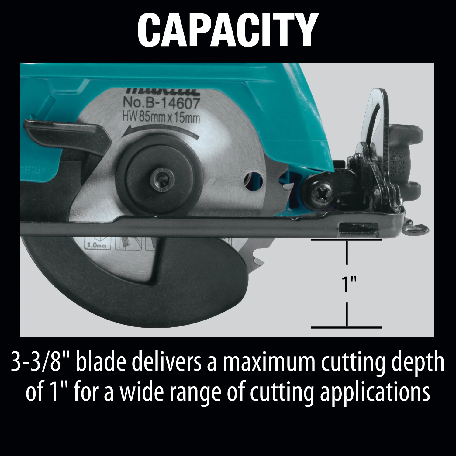 Makita 12 Volt CXT 3 3/8 Inch Circular Saw Factory Serviced - Image 5