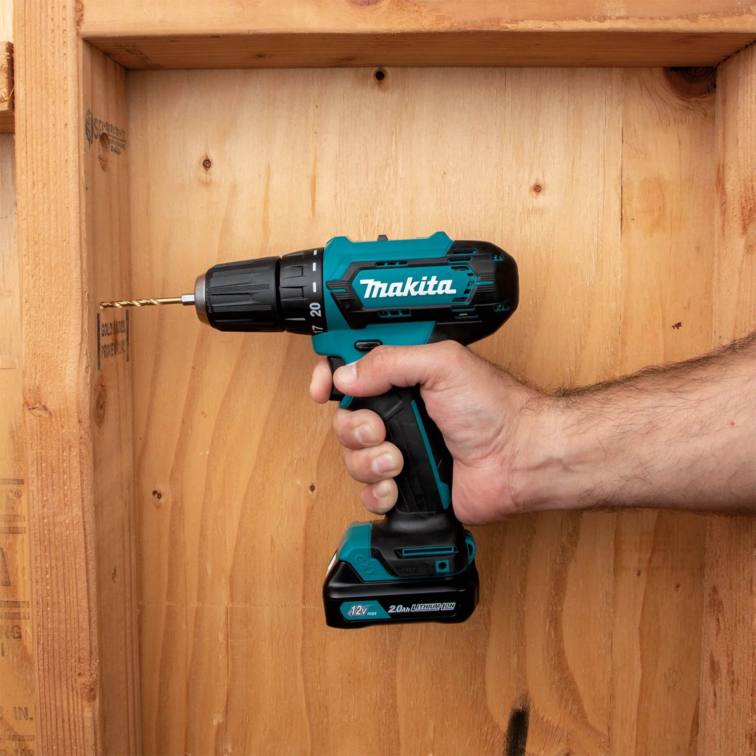 Makita 12V max CXT Lithium‑Ion Cordless  3/8 Inch Driver‑Drill Kit 2.0Ah Factory Serviced - Image 9