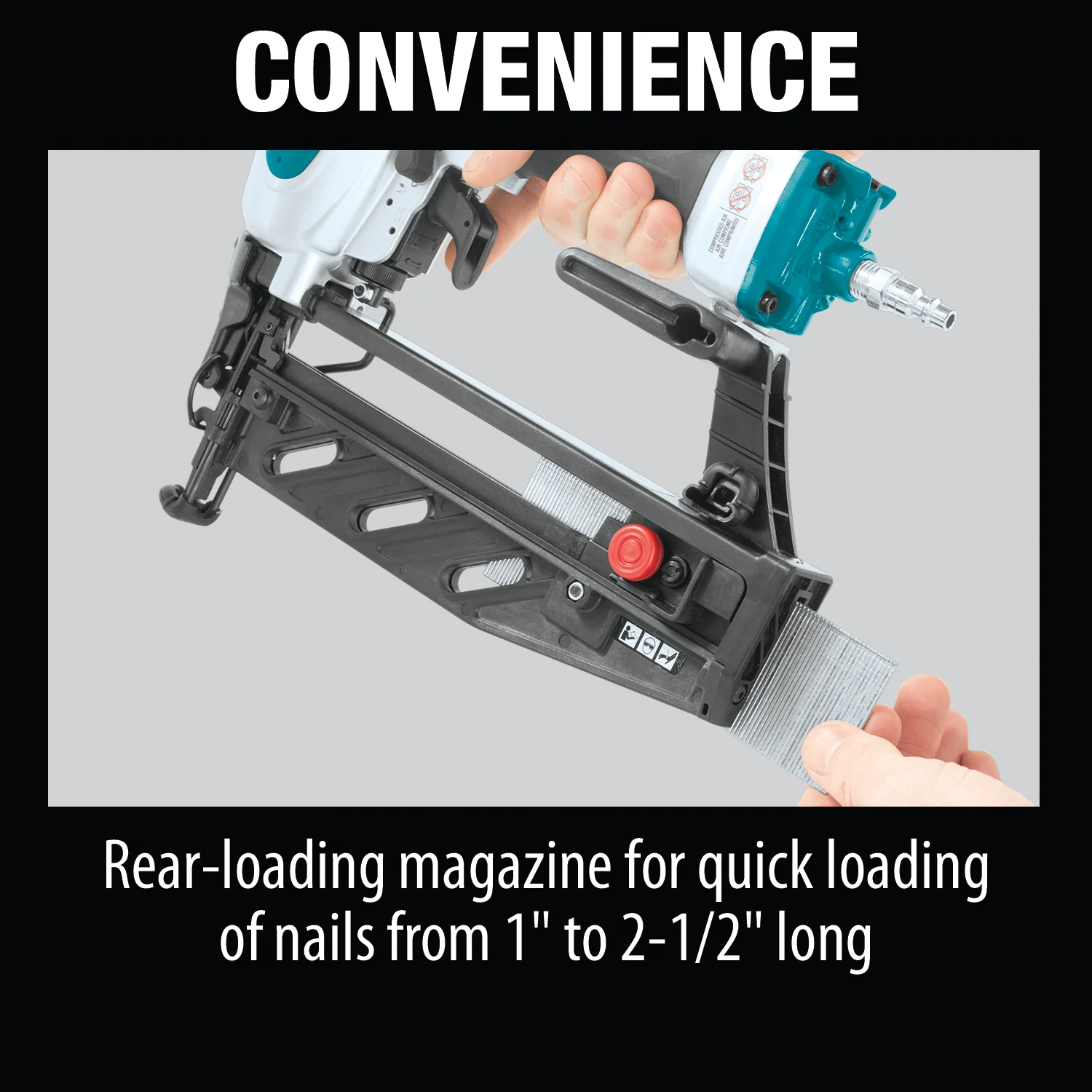 Makita 16 Gauge 2 1/2 Inch Straight Finish Nailer Factory Serviced - Image 18