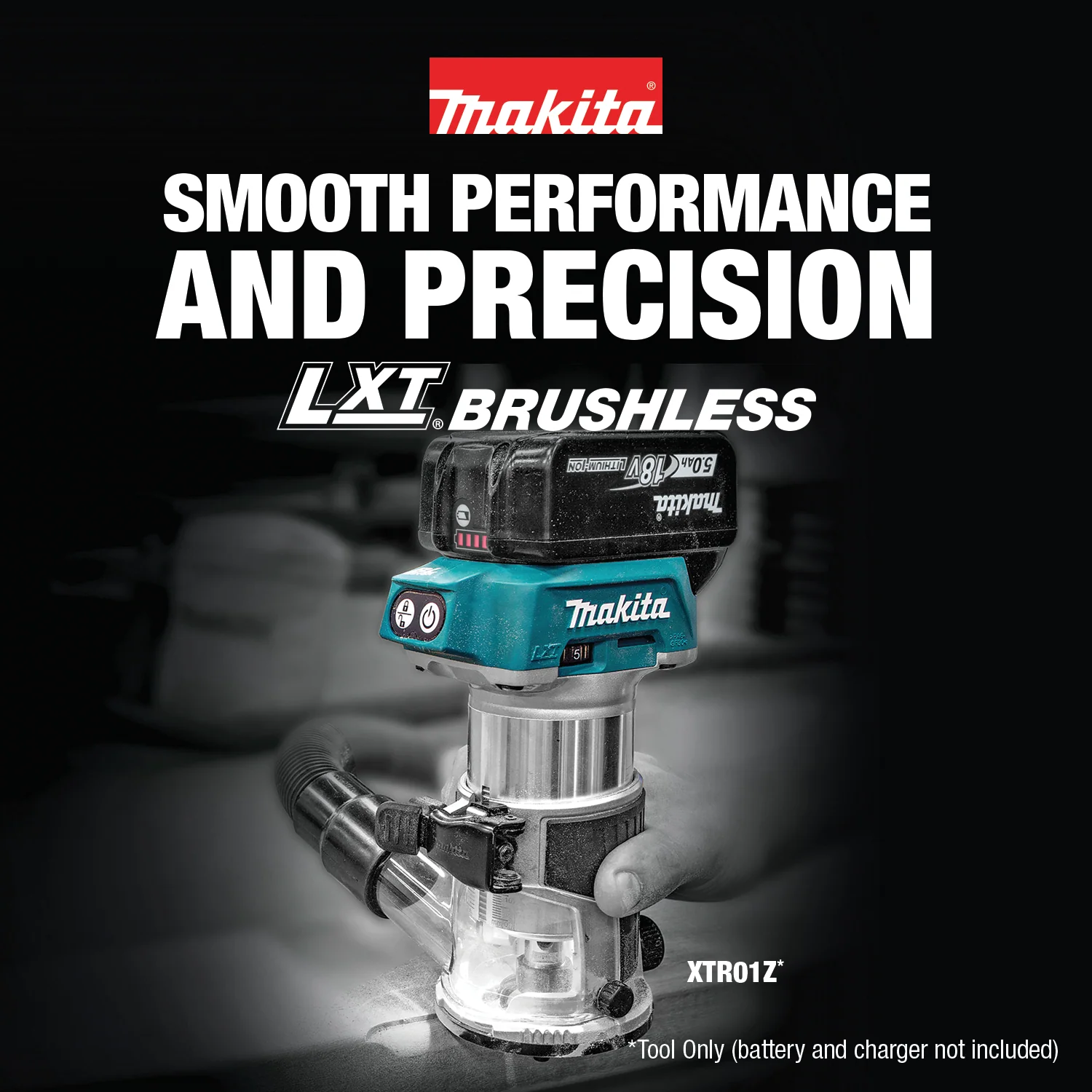 Makita 18 Volt LXT Lithium Ion Brushless Cordless Compact Router Factory Serviced Tool Only - Image 15