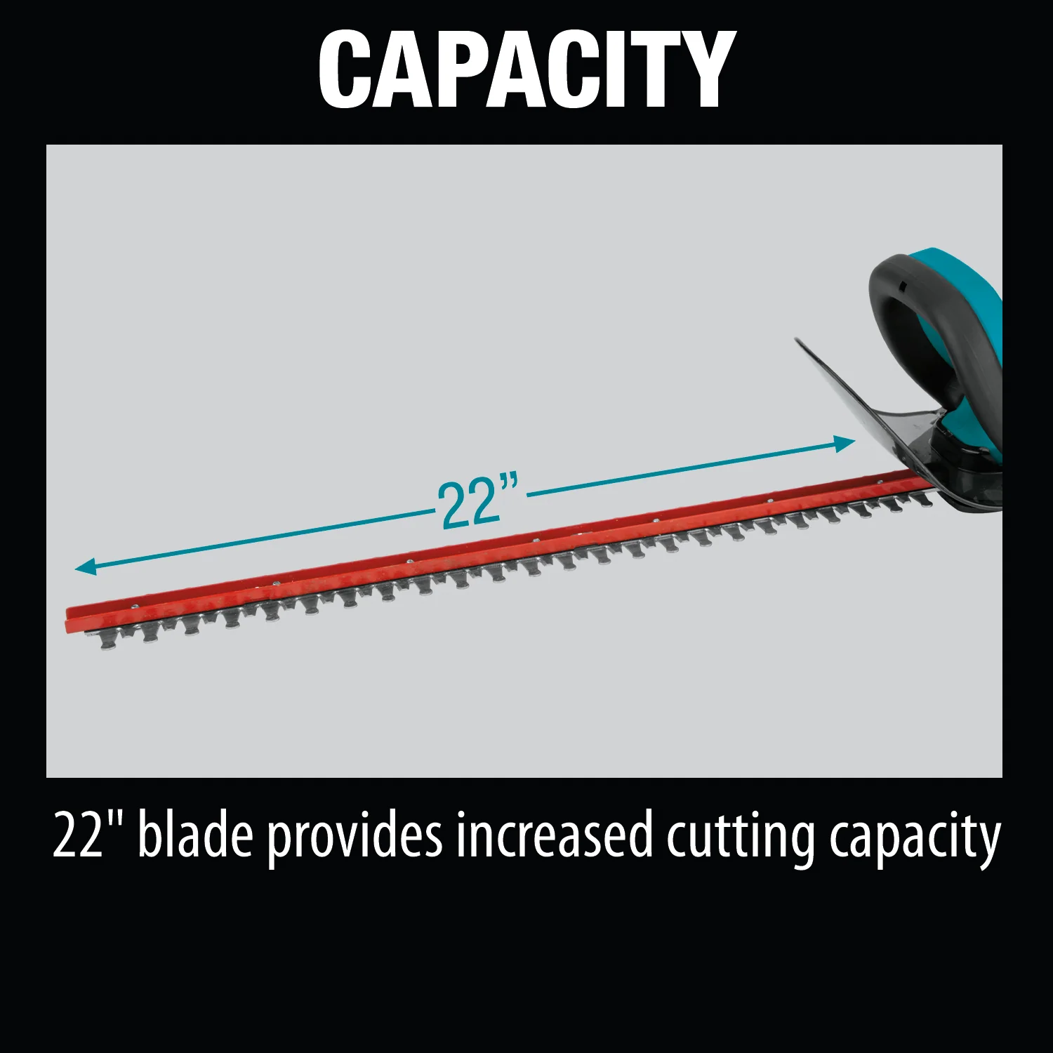 Makita 18 Volt LXT Lithium Ion Cordless 22 Inch Hedge Trimmer Factory Serviced  Tool Only - Image 13