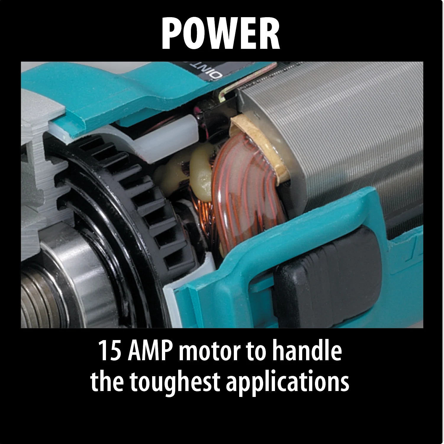 Makita 7 Inch With AC/DC Switch Angle Grinder Factory Serviced - Image 5