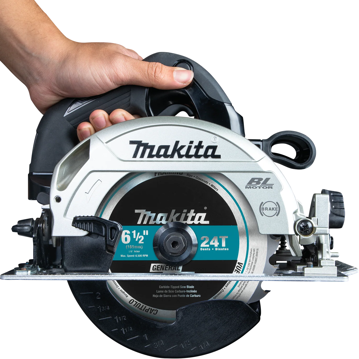 Makita Circular Saw 6 1/2 Inch 18 Volt Tool Only Factory Serviced - Image 3