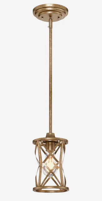Millennium Lighting  R Series Vintage Gold Industrial Cage Mini (Less Than 10-in) Single Damaged Box