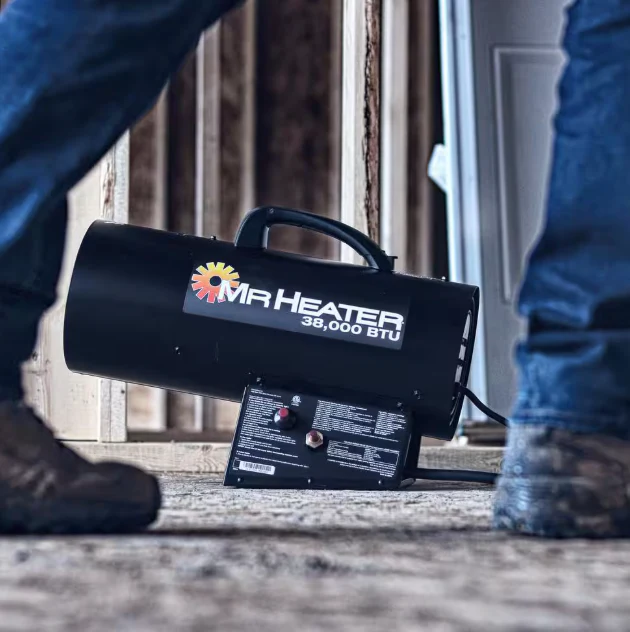Mr. Heater Forced Air Propane Outdoor Space Heater with Quiet Burner Technology Factory Serviced - Image 3