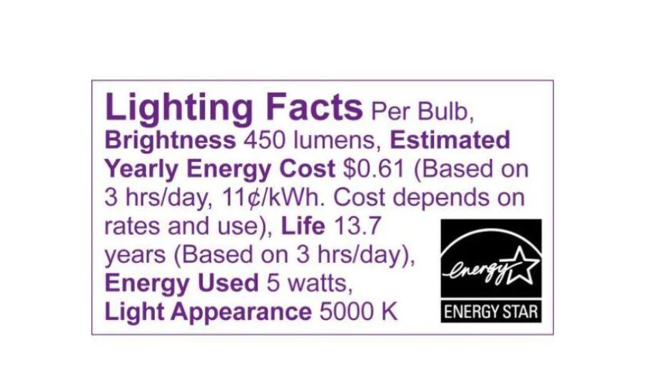 Philips 40 W Equivalent A19 Dimmable Energy Saving Clear Glass Indoor/Outdoor LED Light Bulb Daylight (5000K) (2-Pack) Damaged Box - Image 6
