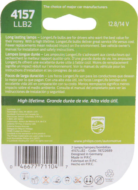 Philips Longer Life Miniature Bulb Damaged Box - Image 2
