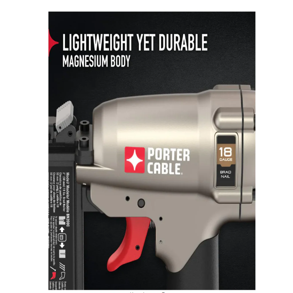 Porter Cable 18 Gauge Pneumatic Brad Nailer Kit Used - Image 3
