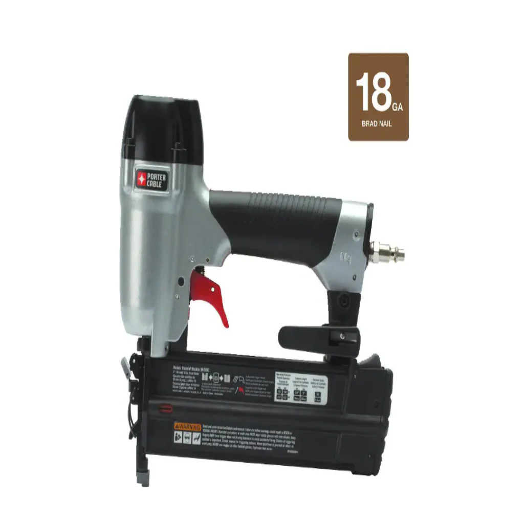 Porter Cable 18 Gauge Pneumatic Brad Nailer Kit Used - Image 7