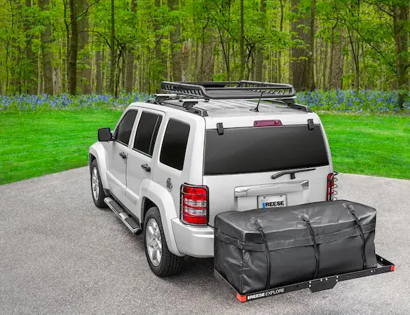 Reese 500 lb. Capacity 60" x 20" Steel Tray Style Hitch Cargo Carrier - Image 4