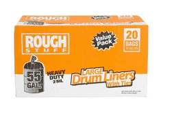Rough Stuff 55 gal Heavy Duty Trash Bags 20 Count