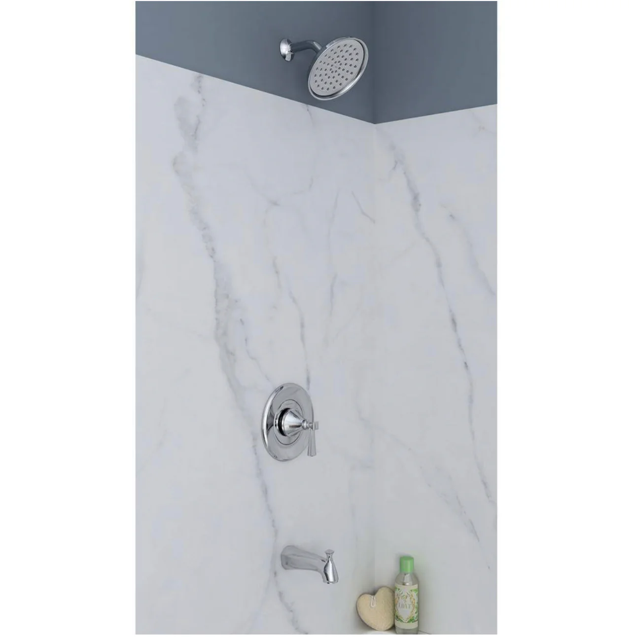 American Standard Rumson Single Handle 1 Spray Tub and Shower Faucet with 1.8 GPM in Polished Chrome Valve Included Damaged Box - Image 3
