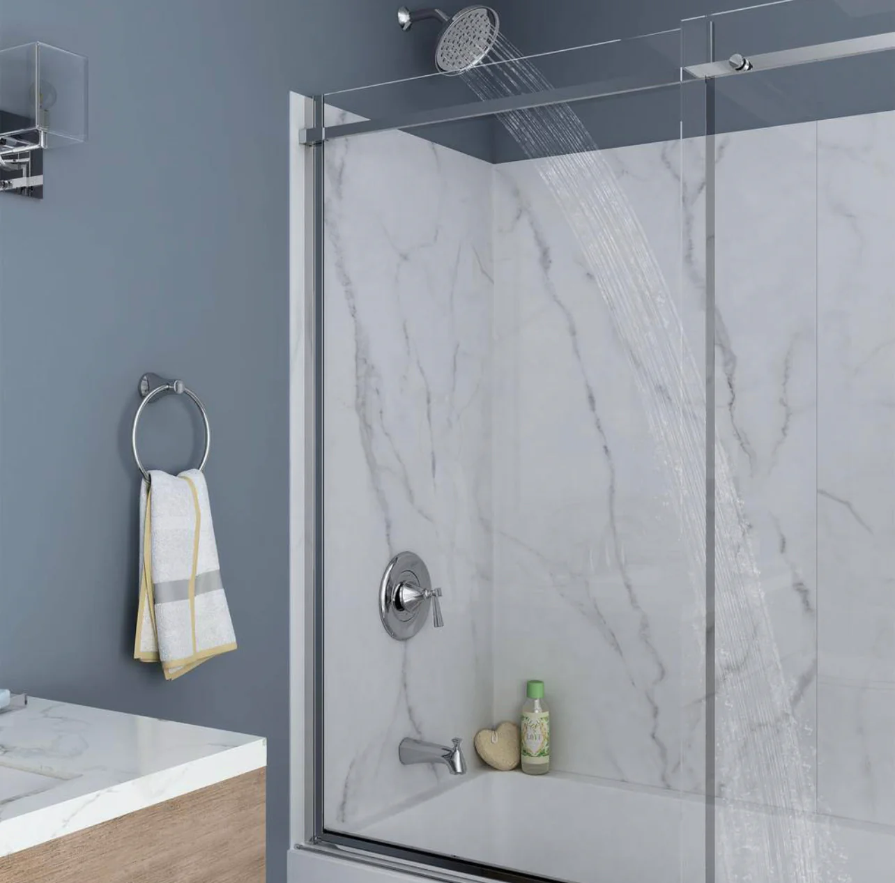American Standard Rumson Single Handle 1 Spray Tub and Shower Faucet with 1.8 GPM in Polished Chrome Valve Included Damaged Box - Image 4