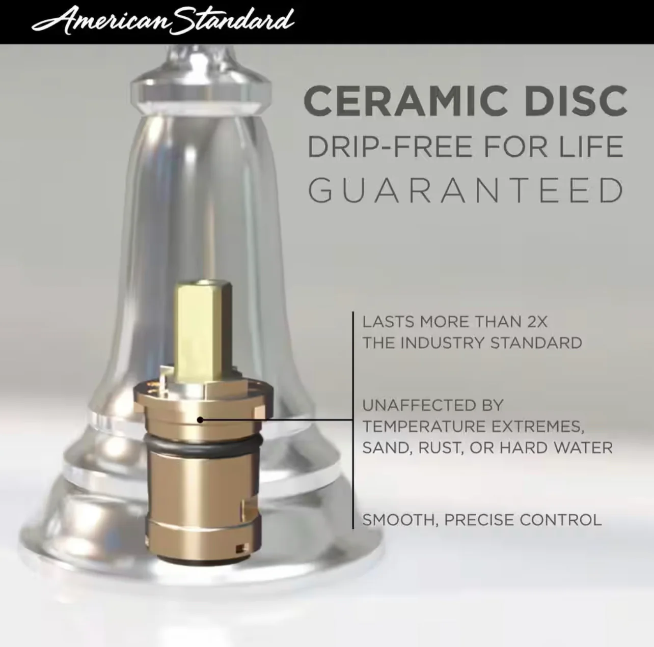 American Standard Rumson Single Handle 1 Spray Tub and Shower Faucet with 1.8 GPM in Polished Chrome Valve Included Damaged Box - Image 5