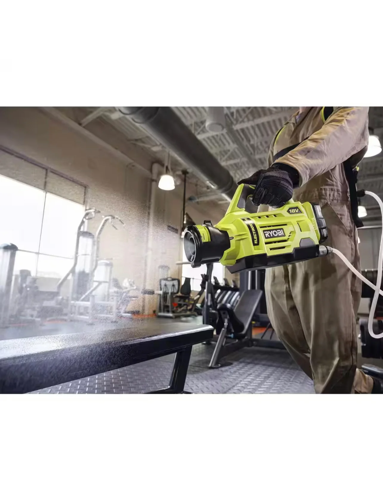 Ryobi One Plus 18V Cordless Electrostatic 1 Gal. Sprayer Kit with (2) 2.0 Ah Batteries and (1) Charger Damaged Box - Image 7