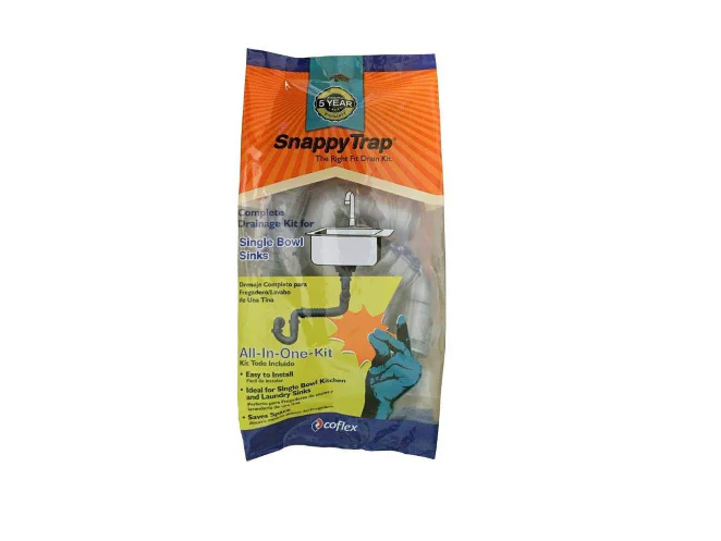 SnappyTrap 1-1/2 in. All-in-One Drain Kit for Single Bowl Kitchen Sinks, Bar Sinks and Utility Sinks DAMAGED PACKAGE - Image 3