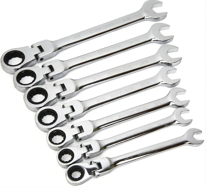 Stark 7pc SAE Flex Ratchet Wrench Set