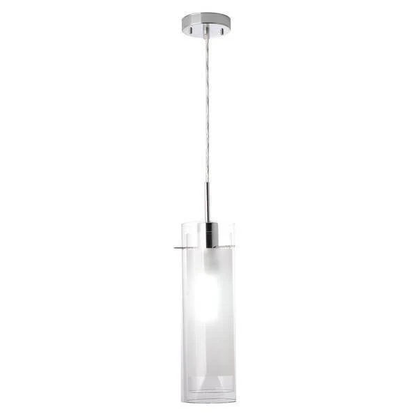 Sydney 1-Light Polished Chrome Clear Glass Hanging Pendant Damaged Box