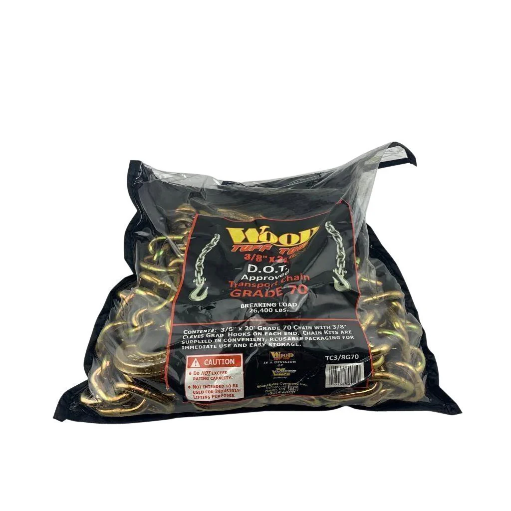 Wood Tuff Tow 20 Foot Chain TC3/8G70 Grade 70 - Image 2
