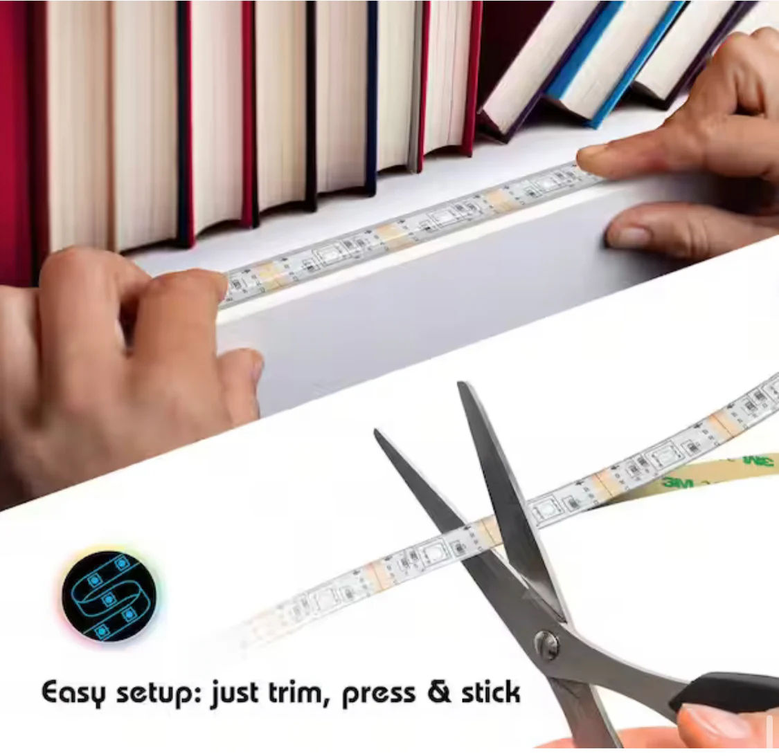Tzumi Aura LED 6.5 ft. Strip Light - Image 6