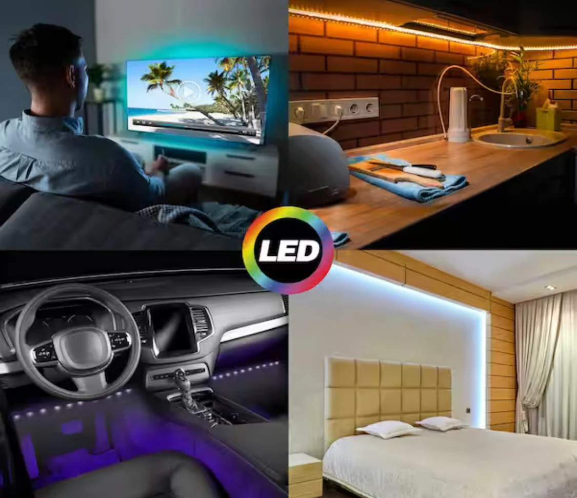 Tzumi Aura LED 6.5 ft. Strip Light - Image 8