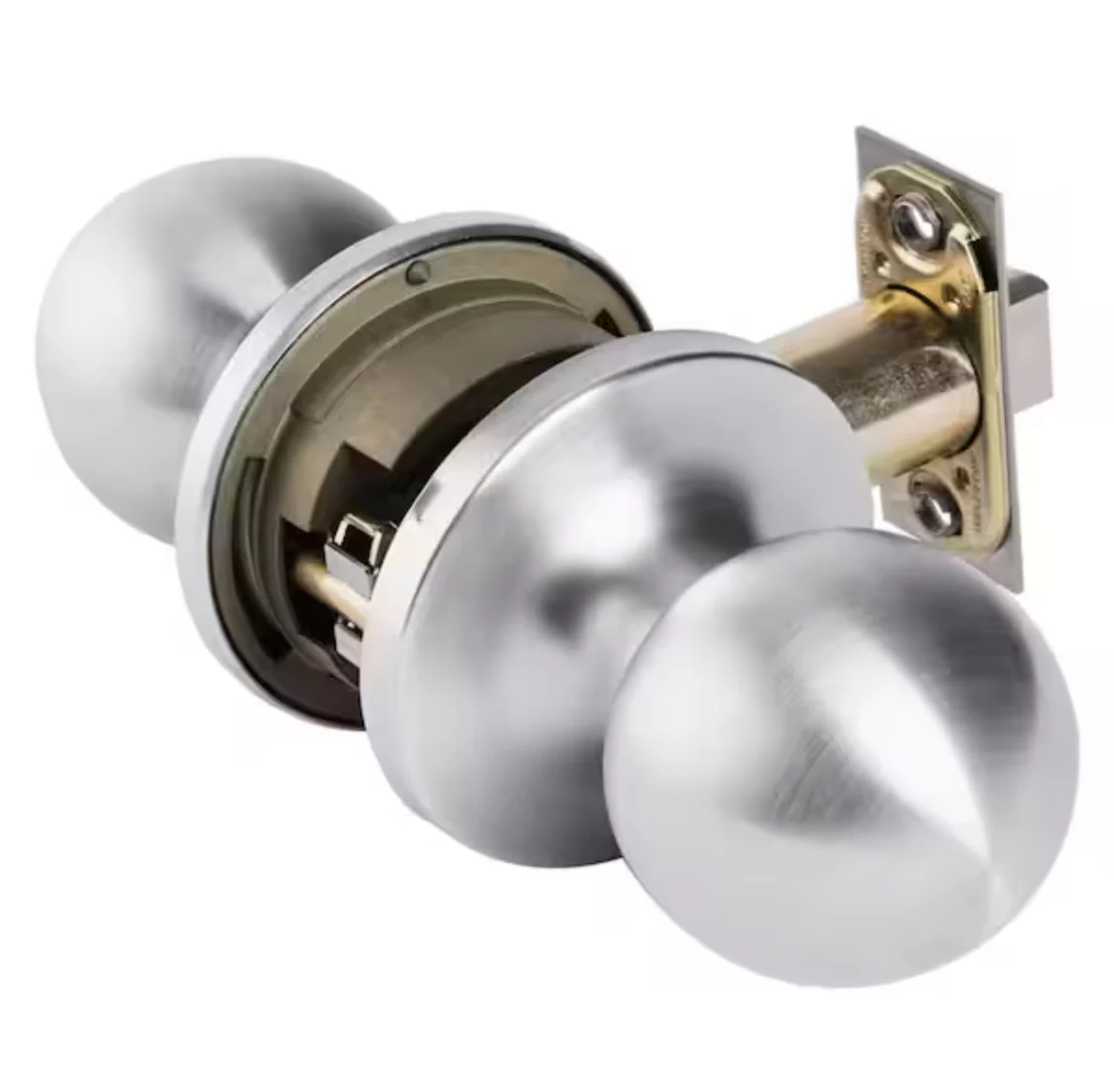 Universal Hardware Light Duty Commercial Passage (Hall/Closet) Knob, UL 3-Hr Fire ANSI Grade 2, Satin Chrome Finish - Image 5