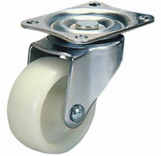 White 3 Inch Swivel Caster - Image 2