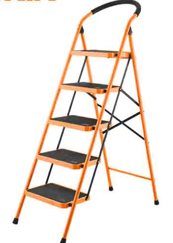 Wokin 150KG Load 5 Step Steel Ladder - Image 2