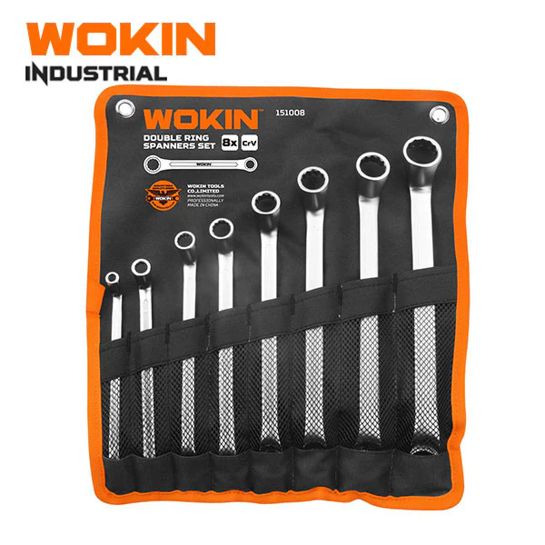 Wokin Industrial Grade 8pc Double Box End Wrench Set - Image 2