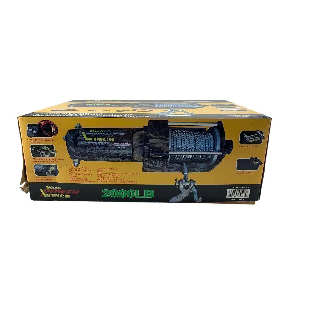 Wood Power 2000 LB Real Tree Camouflage Winch - Image 4